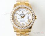 Swiss Rolex Presidential Diamond Bezel Replica Watch - Day Date II ETA2836